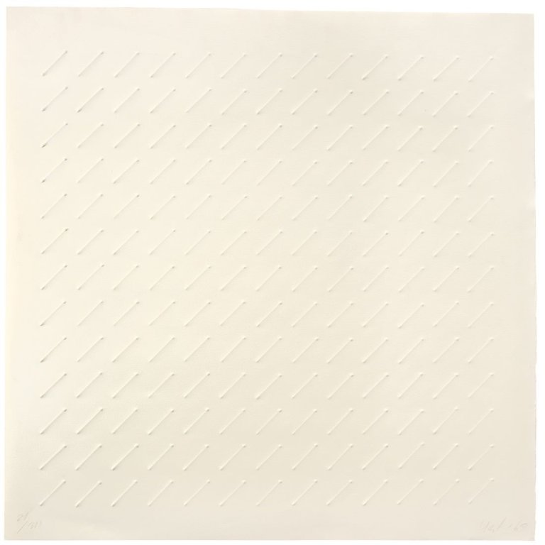 Auf diesem Bild ist das folgende Kunstwerk zu sehen: Günther Uecker. Ohne Titel. 1969.