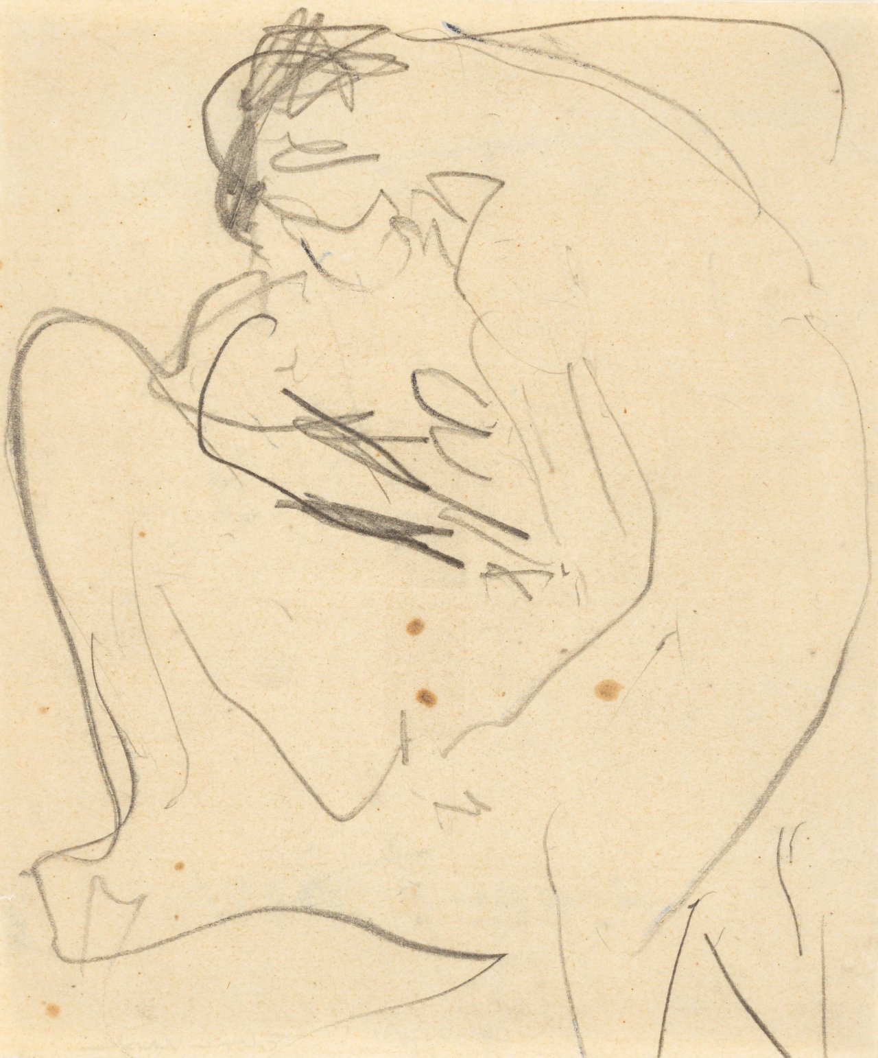 Auf diesem Bild ist das folgende Kunstwerk zu sehen: Ernst Ludwig Kirchner. „Liebespaar“. 1909/11.