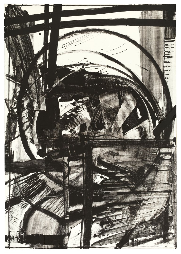 Auf diesem Bild ist das folgende Kunstwerk zu sehen: K.R.H. Sonderborg. „21.51h - 22.48h“. 1981.