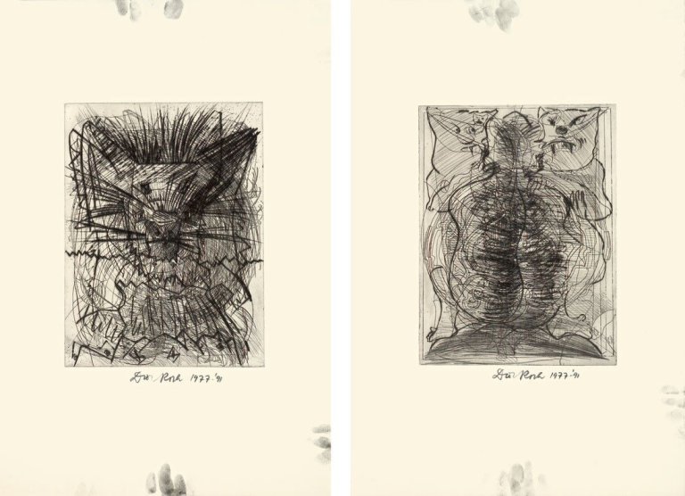 Auf diesem Bild ist das folgende Kunstwerk zu sehen: Dieter Roth. „Komposition I-V“. 1991.