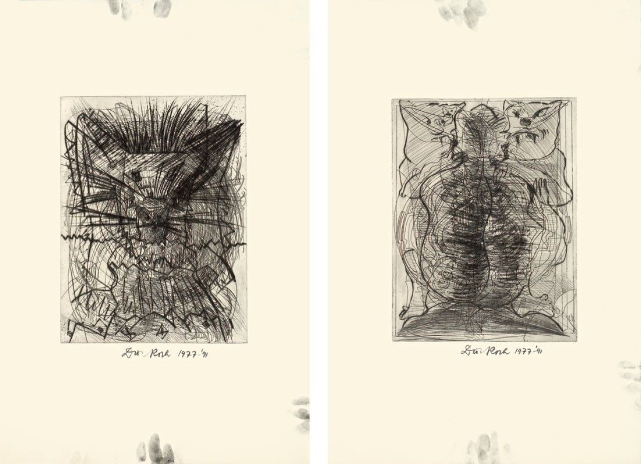 Auf diesem Bild ist das folgende Kunstwerk zu sehen: Dieter Roth. „Komposition I-V“. 1991.