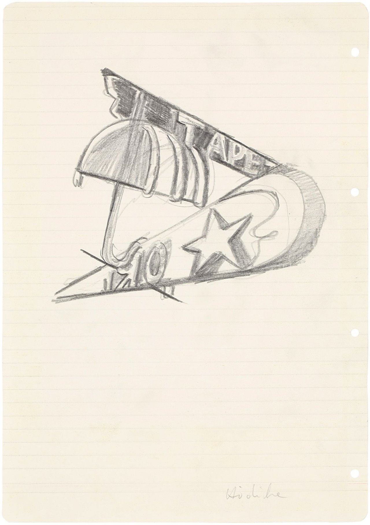 Auf diesem Bild ist das folgende Kunstwerk zu sehen: Karl Horst Hödicke. „Tape“.