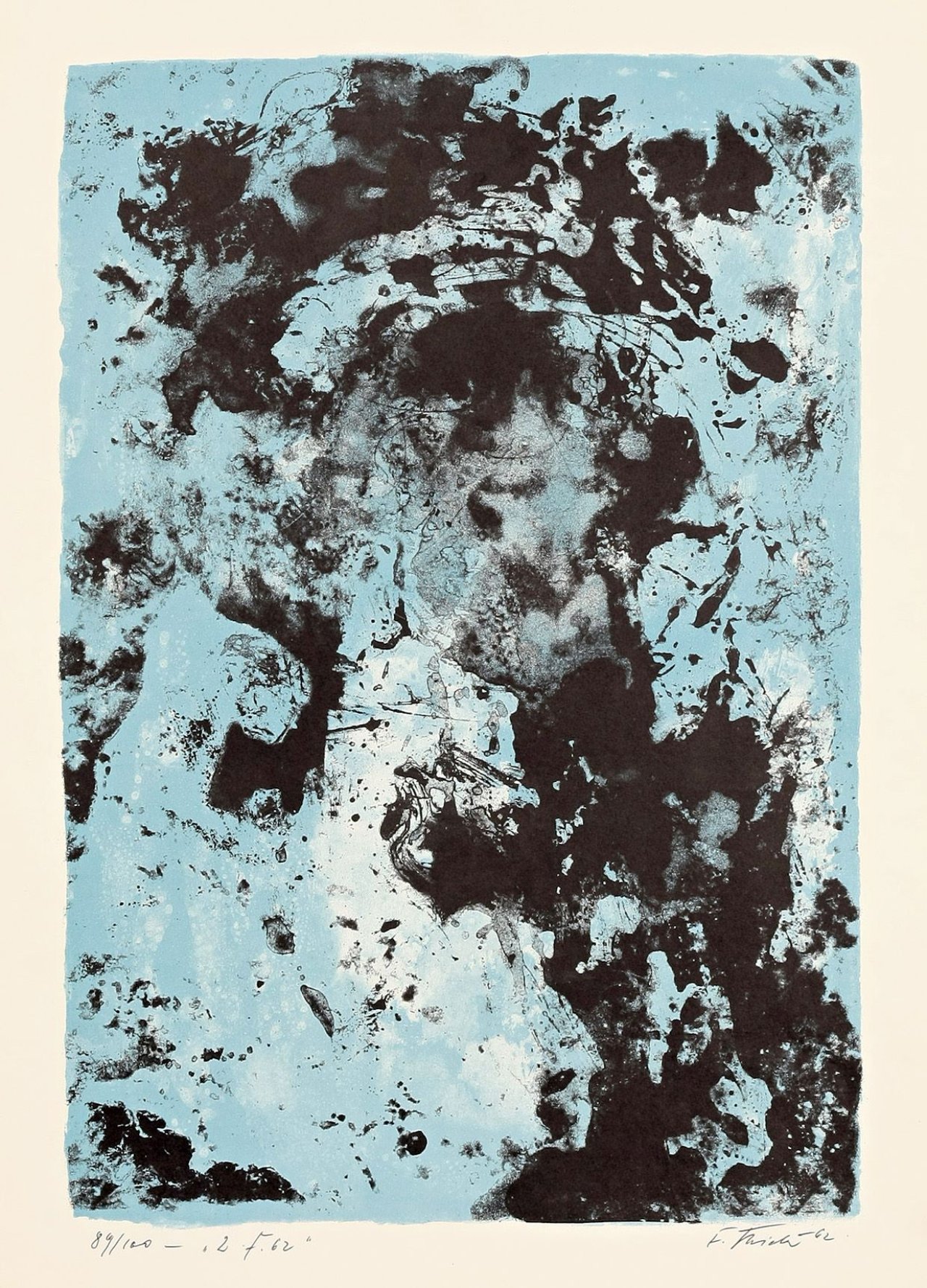 Auf diesem Bild ist das folgende Kunstwerk zu sehen: Fred Thieler. „Li 62/43“/„Li62/55“. Jeweils 1962.