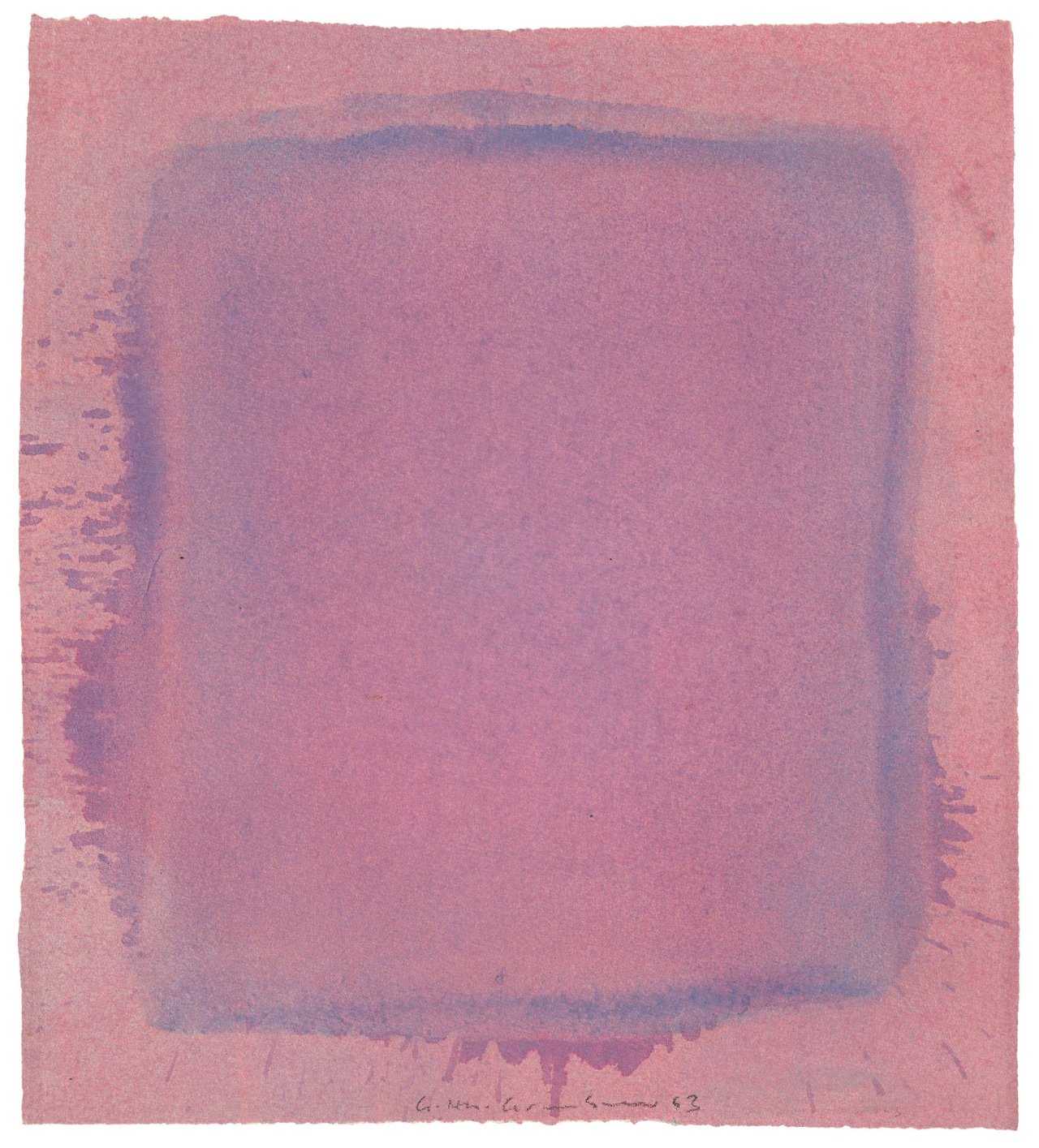This picture shows the following artwork: Gotthard Graubner. Untitled. 1963.