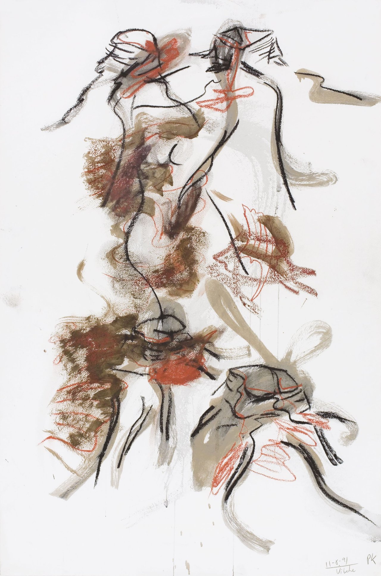This picture shows the following artwork: Per Kirkeby. ”Vibeke”. 1991.