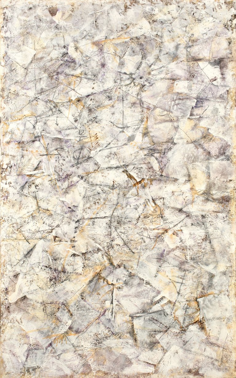 Auf diesem Bild ist das folgende Kunstwerk zu sehen: Gerhard Hoehme. „Jungfrau und Kristall“. 1962.