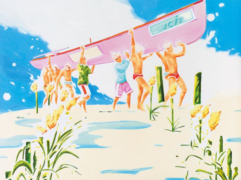Auf diesem Bild ist das folgende Kunstwerk zu sehen: Norbert Bisky. „EBBE“. 2005.