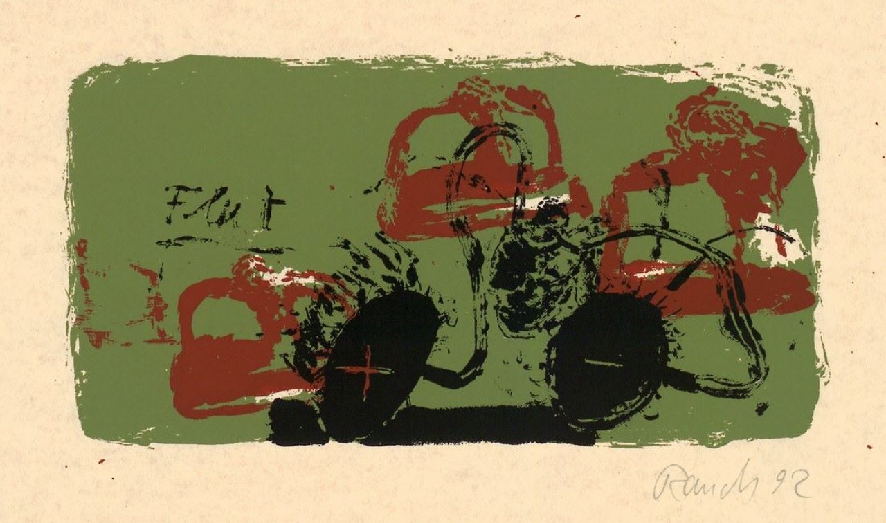 Auf diesem Bild ist das folgende Kunstwerk zu sehen:  Mappenwerk. „Tiefland“. 1992.