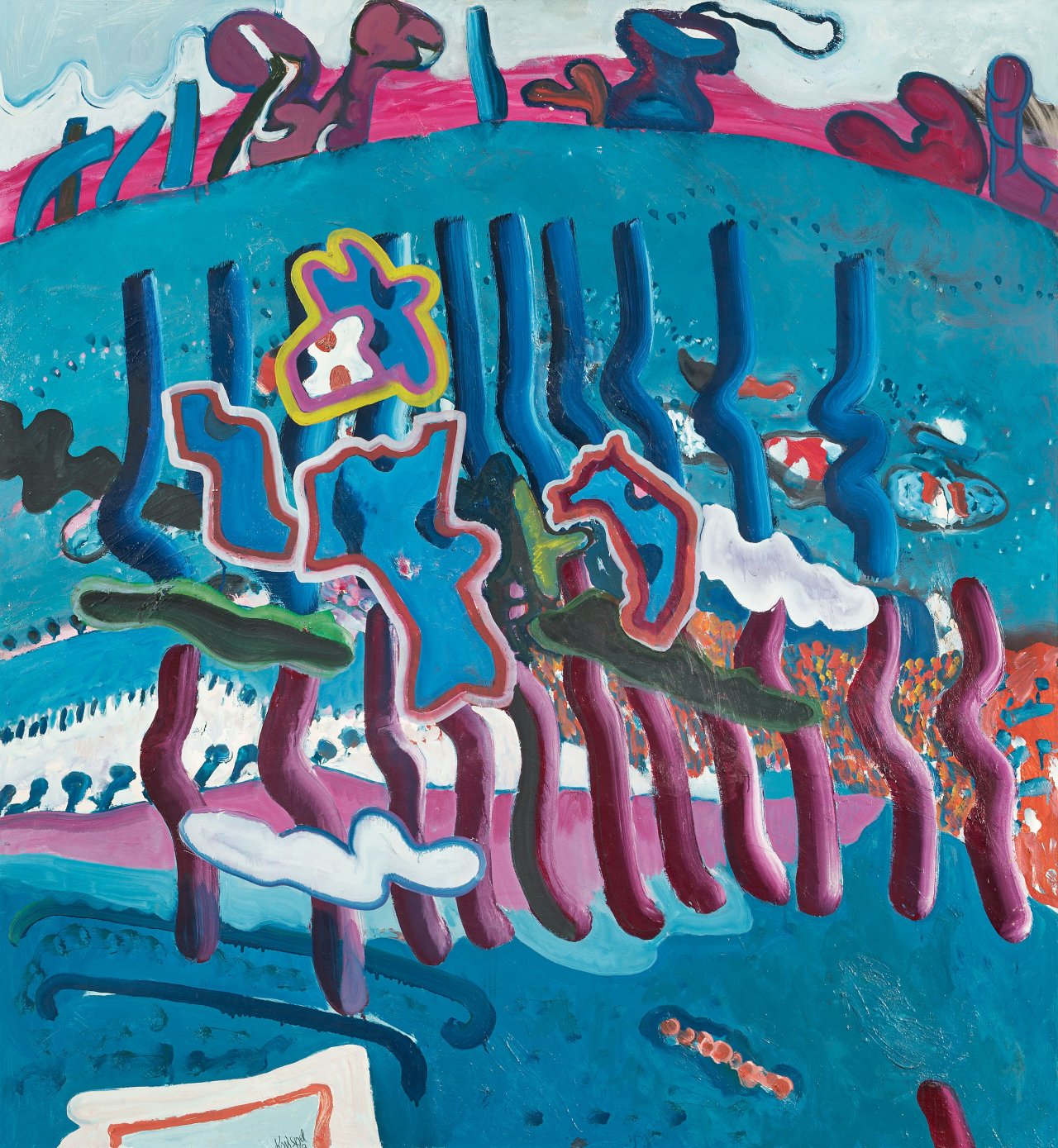 Auf diesem Bild ist das folgende Kunstwerk zu sehen: Ulrich Knispel. „Kanton D“. 1967.