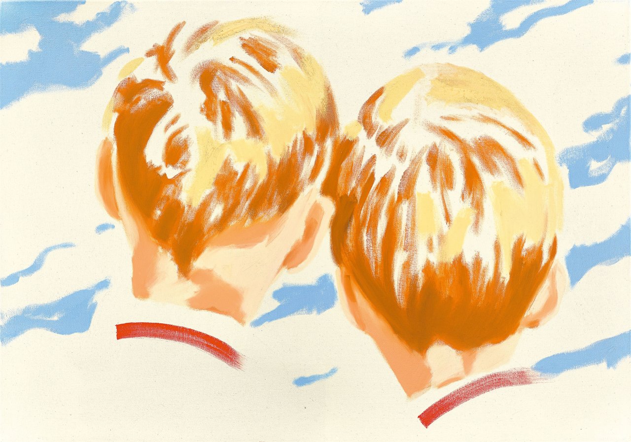 Auf diesem Bild ist das folgende Kunstwerk zu sehen: Norbert Bisky. „wir schaffen es rüber“. 2002.