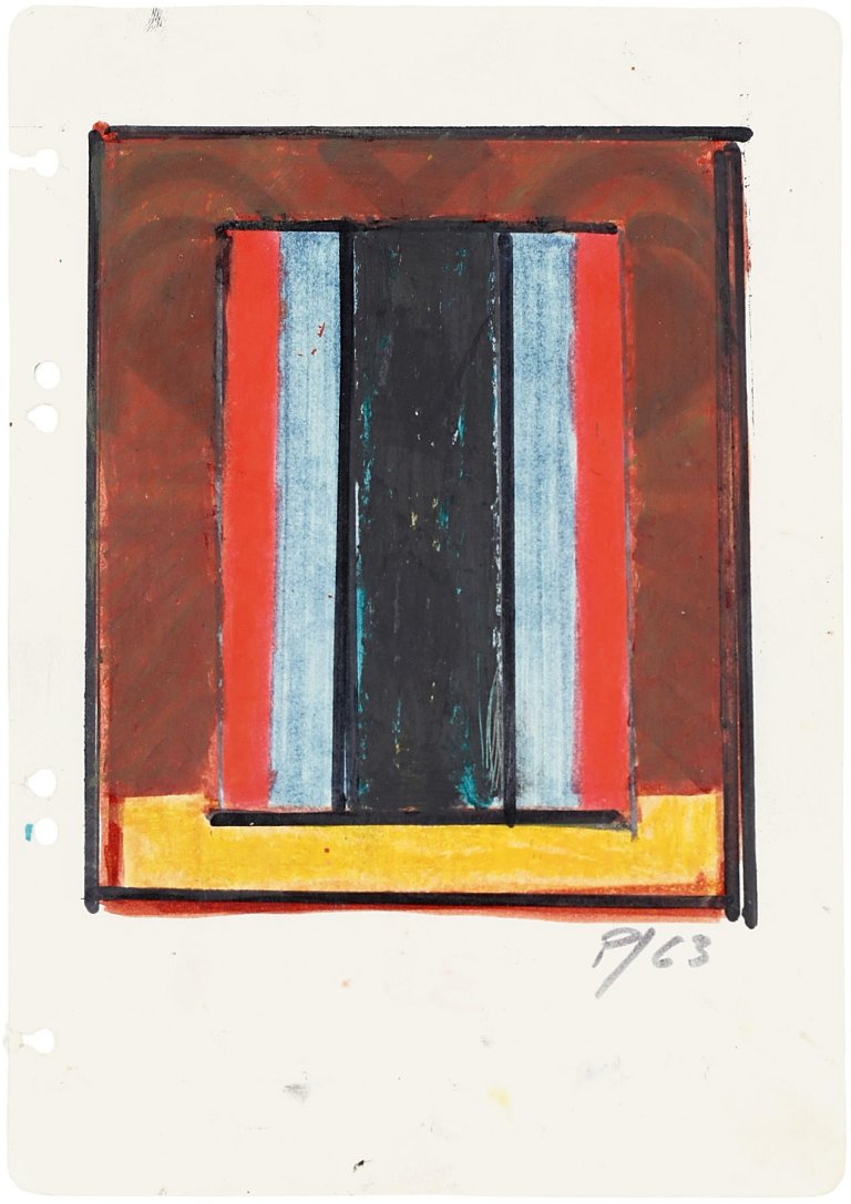 Auf diesem Bild ist das folgende Kunstwerk zu sehen: Georg Karl Pfahler. Ohne Titel. 1963.