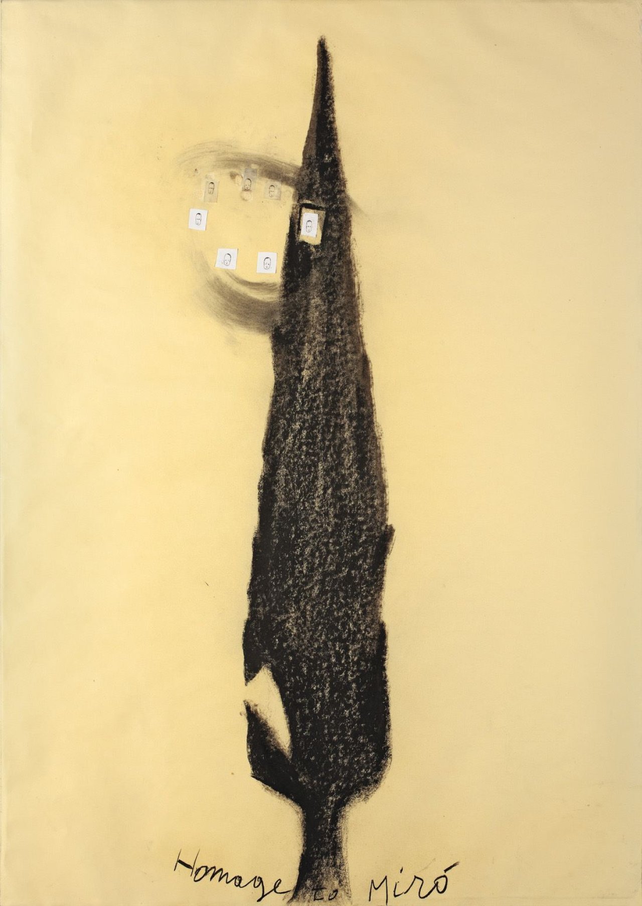 Auf diesem Bild ist das folgende Kunstwerk zu sehen: Enzo Cucchi. „Homage to Miró“. 1992/93.
