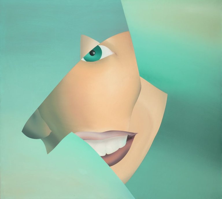 Auf diesem Bild ist das folgende Kunstwerk zu sehen: Lambert Maria Wintersberger. „Portrait“. 1974.