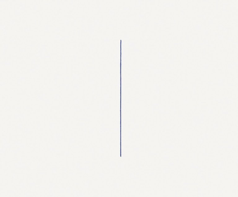 Auf diesem Bild ist das folgende Kunstwerk zu sehen: Fred Sandback. Aus: „Serie von 6 Lithographien“. 1975.