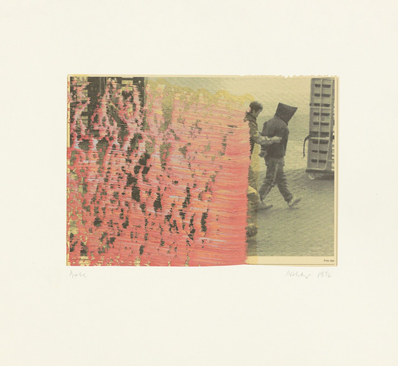 This picture shows the following artwork: Gerhard Richter. „Hood“. 1996.