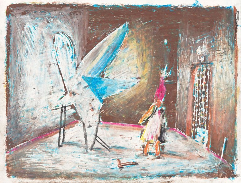 Auf diesem Bild ist das folgende Kunstwerk zu sehen: Matthias Weischer. Ohne Titel. 2005.