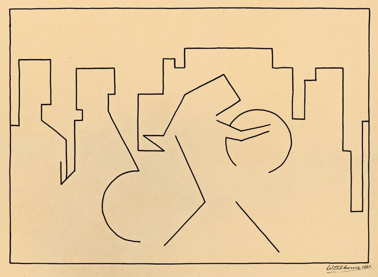 Auf diesem Bild ist das folgende Kunstwerk zu sehen: Wobbe Alkema. Ohne Titel. 1921.