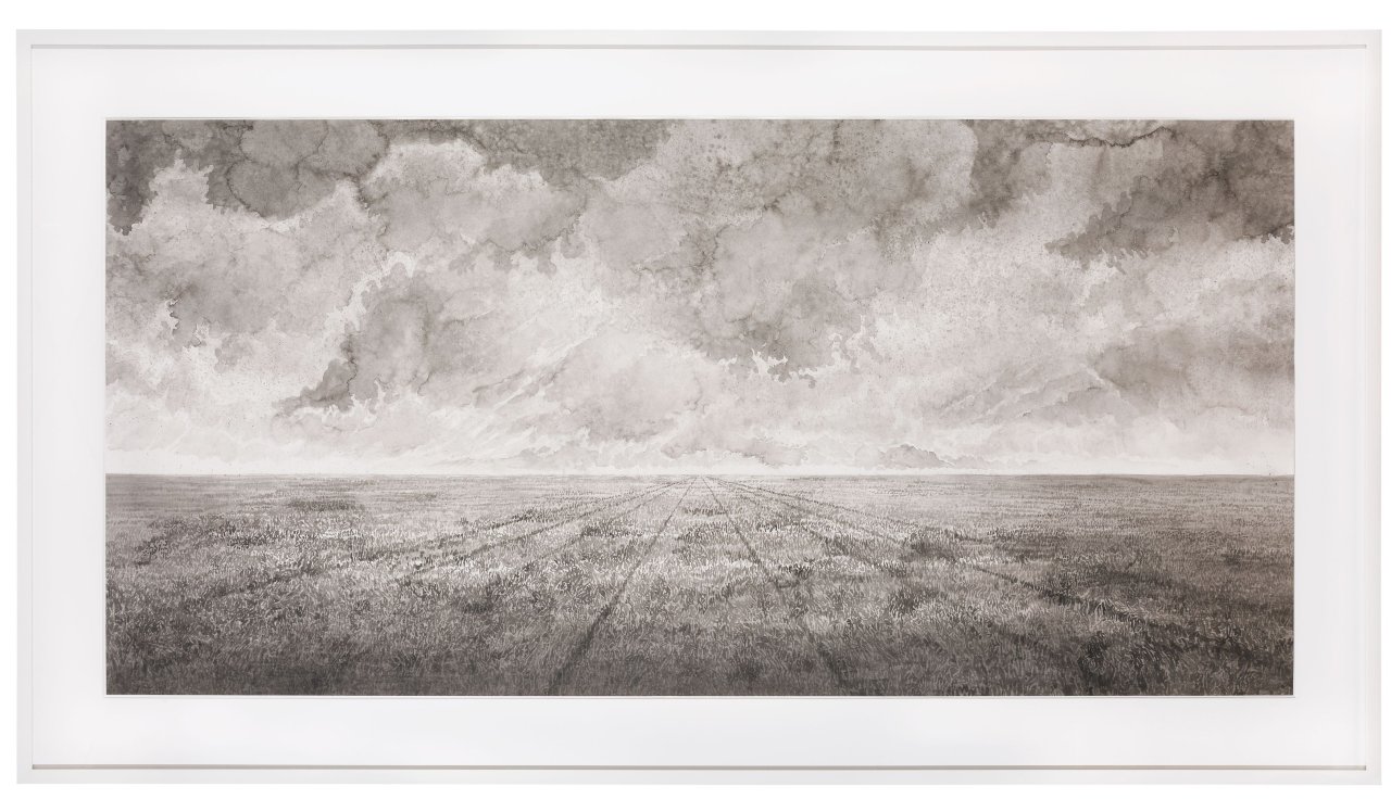This picture shows the following artwork: Hans Op de Beeck. ”LANDSCAPE (GRASSLAND)”. 2010.