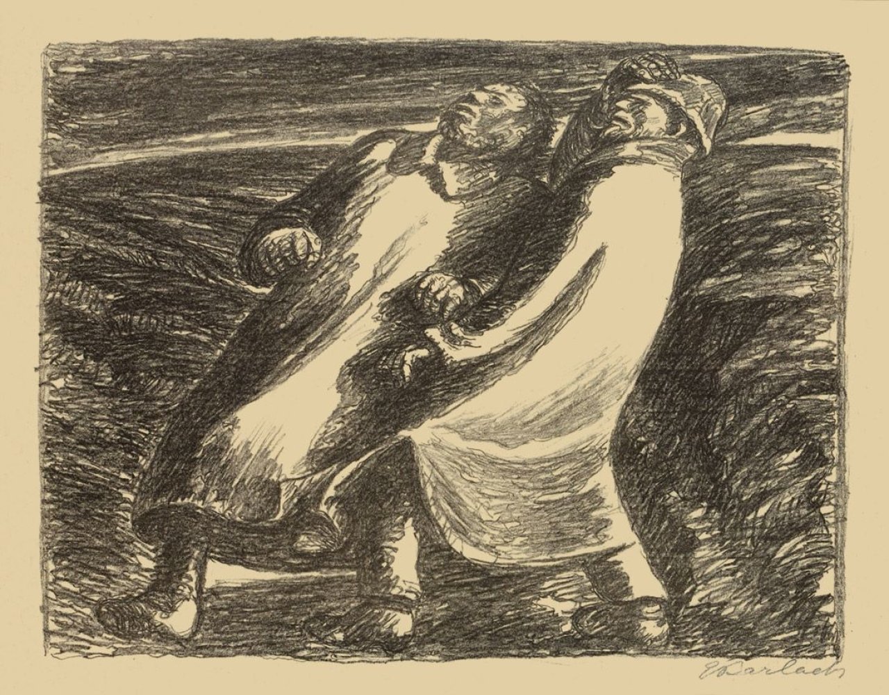 This picture shows the following artwork: Ernst Barlach. „Panischer Schrecken“. Circa 1928/30.