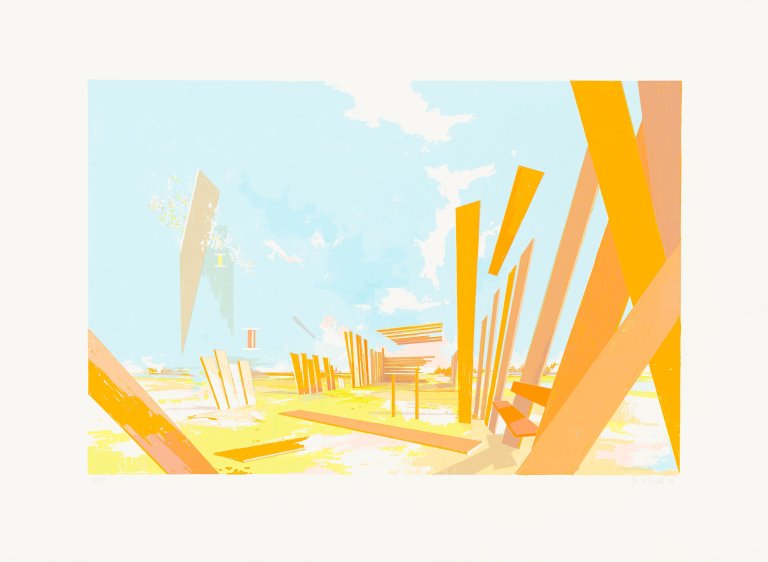 Auf diesem Bild ist das folgende Kunstwerk zu sehen: David Schnell. Spielplatz. 2006.