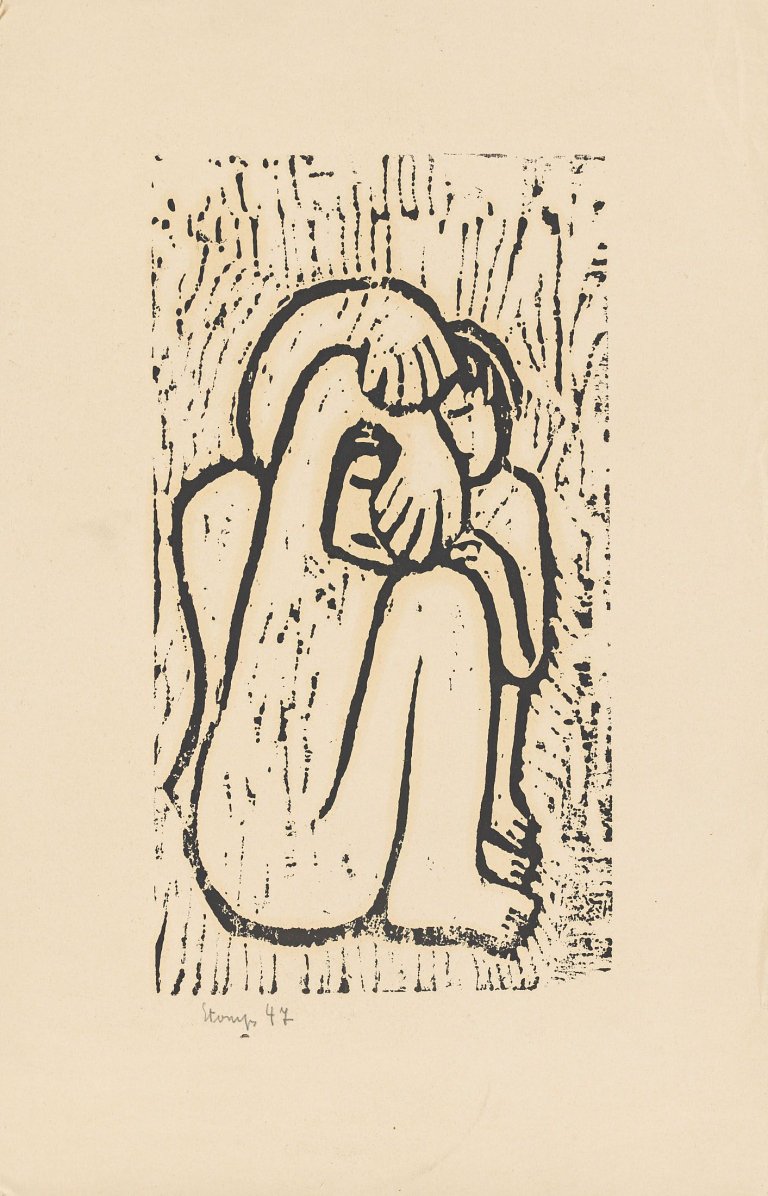 Auf diesem Bild ist das folgende Kunstwerk zu sehen: Louise Stomps. Ohne Titel. 1946/47.