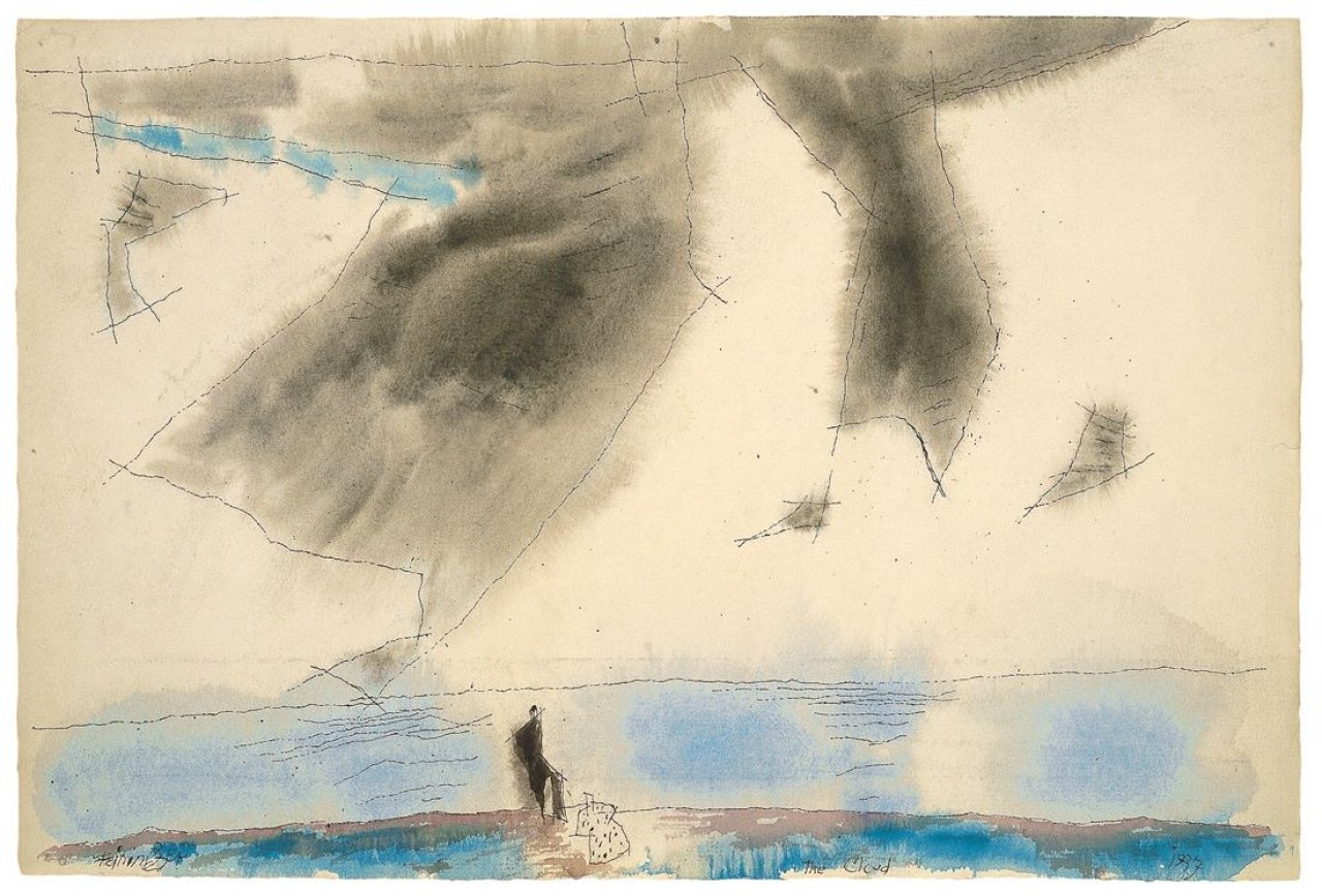 Auf diesem Bild ist das folgende Kunstwerk zu sehen: Lyonel Feininger. „The Cloud“. 1937.