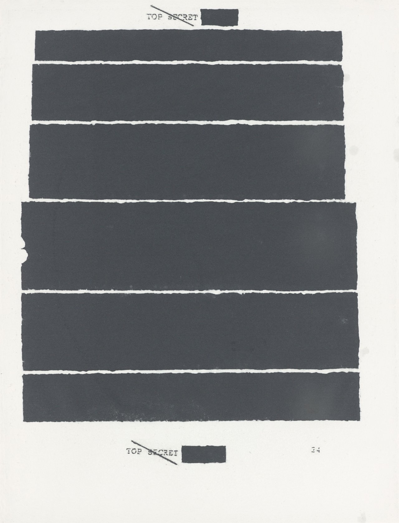 Auf diesem Bild ist das folgende Kunstwerk zu sehen: Jenny Holzer. „Top Secret 24“. 2012.