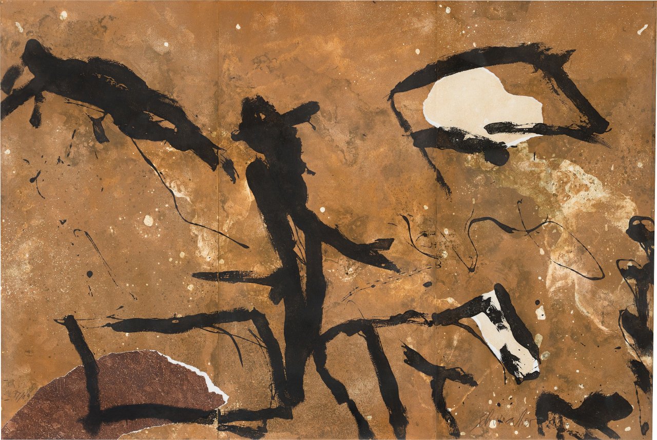 This picture shows the following artwork: Emil Schumacher. Alexander. 1993.