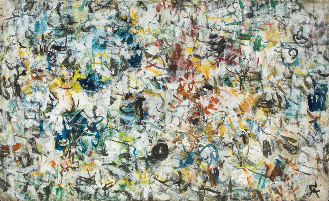 This picture shows the following artwork: Rolf Cavael. „No 64/F6“. 1964.