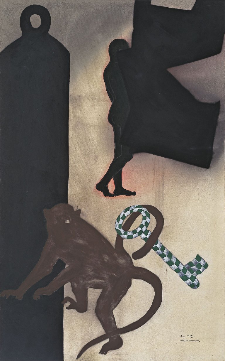 Auf diesem Bild ist das folgende Kunstwerk zu sehen: Max Neumann. Ohne Titel. 1992.