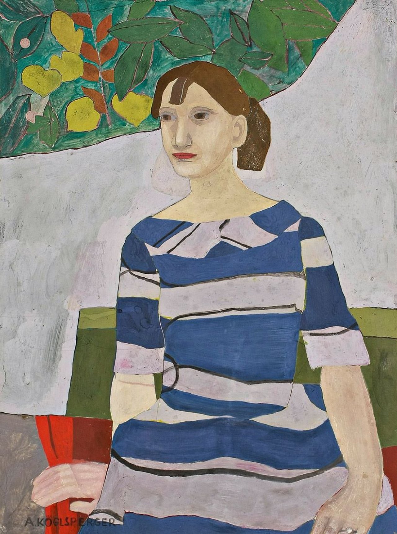 This picture shows the following artwork: Adolf Köglsperger. Sitzende.