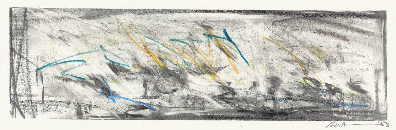 Auf diesem Bild ist das folgende Kunstwerk zu sehen: Robert Wilson. Studie zur der Oper „The civil wars“. 1983.