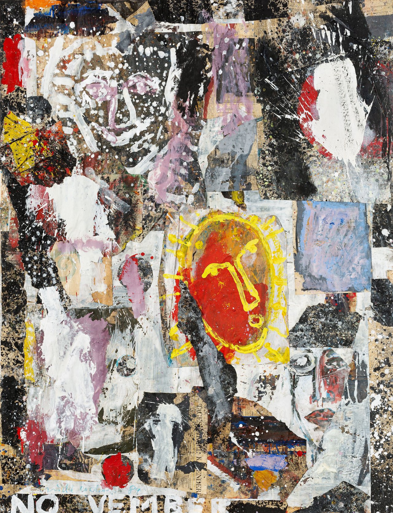 Auf diesem Bild ist das folgende Kunstwerk zu sehen: Helmut Middendorf. „NO VEMBER“. 1989.