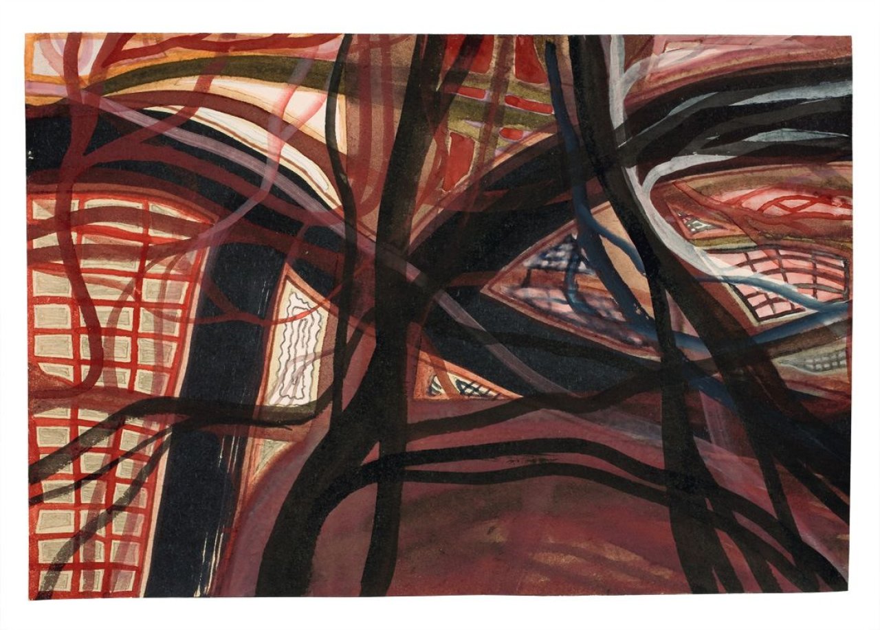 This picture shows the following artwork: Franz Ackermann. Untitled (Mental map: Just another place for riot). 1995.