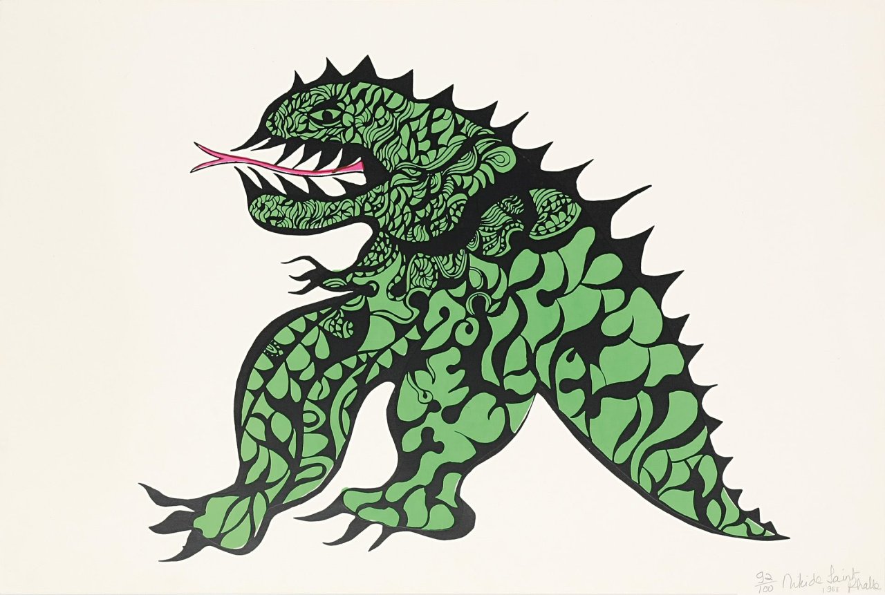 Auf diesem Bild ist das folgende Kunstwerk zu sehen: Niki de Saint Phalle. „Tu es mon dragon“. 1968.