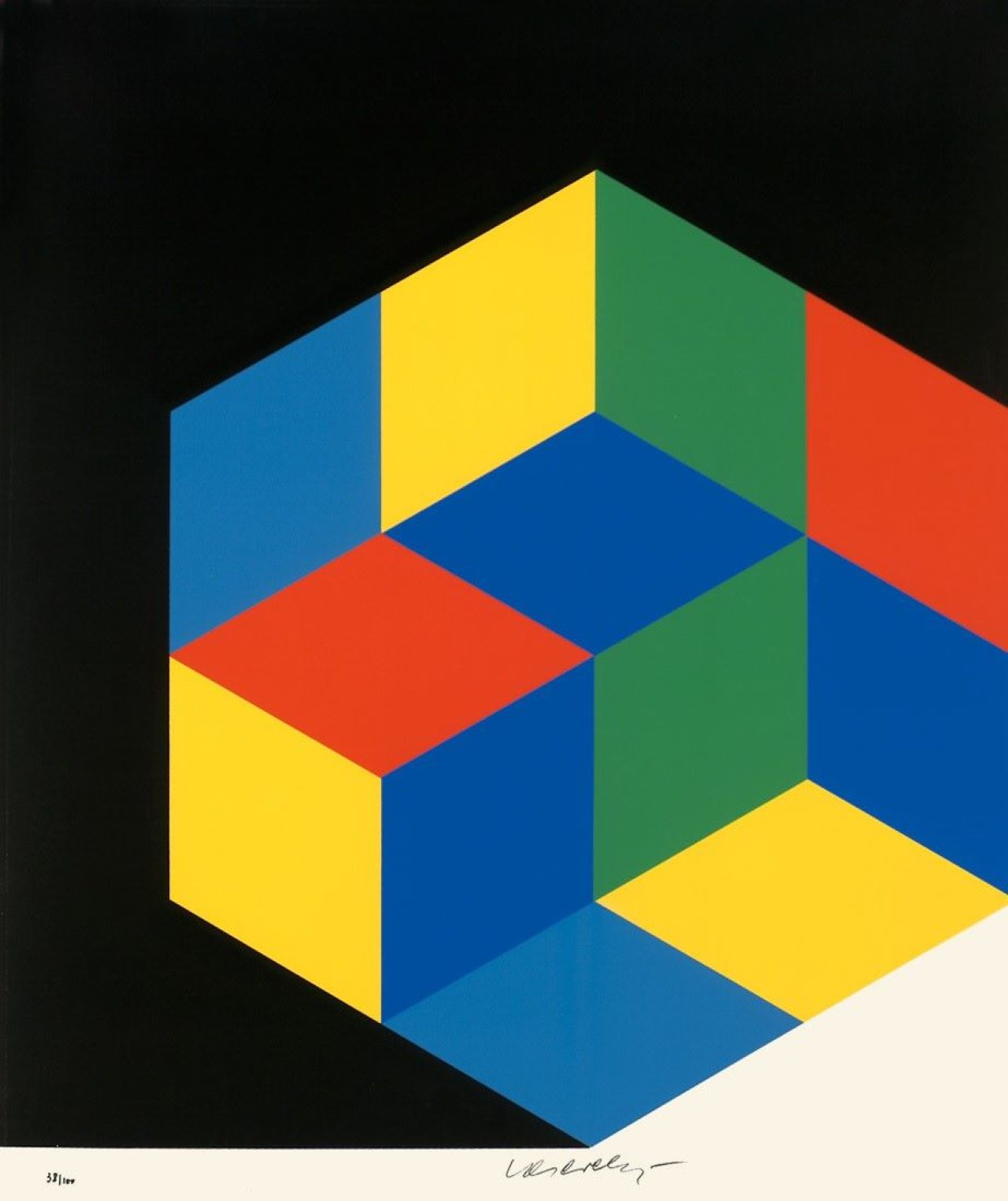 This picture shows the following artwork: Victor Vasarely. Untitled.
