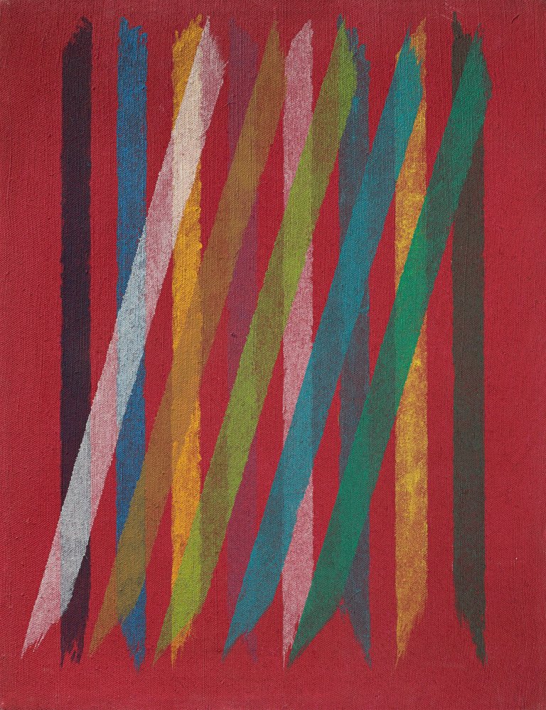Auf diesem Bild ist das folgende Kunstwerk zu sehen: Piero Dorazio. „Roma I“. 1965.