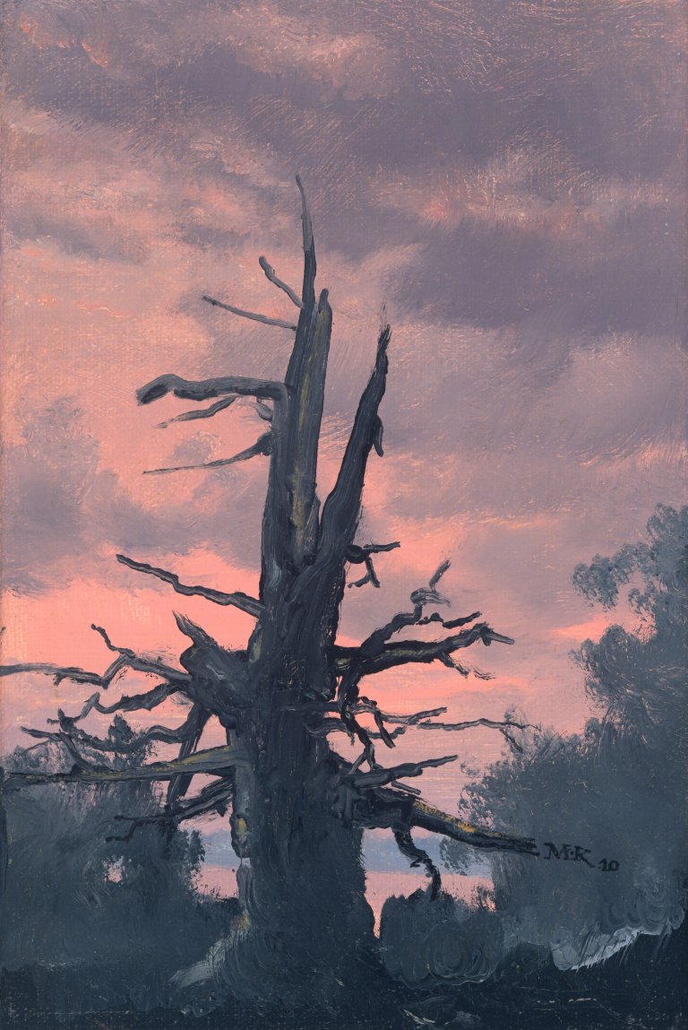 Auf diesem Bild ist das folgende Kunstwerk zu sehen: Matthias Koeppel. "tote Eiche". 2010.