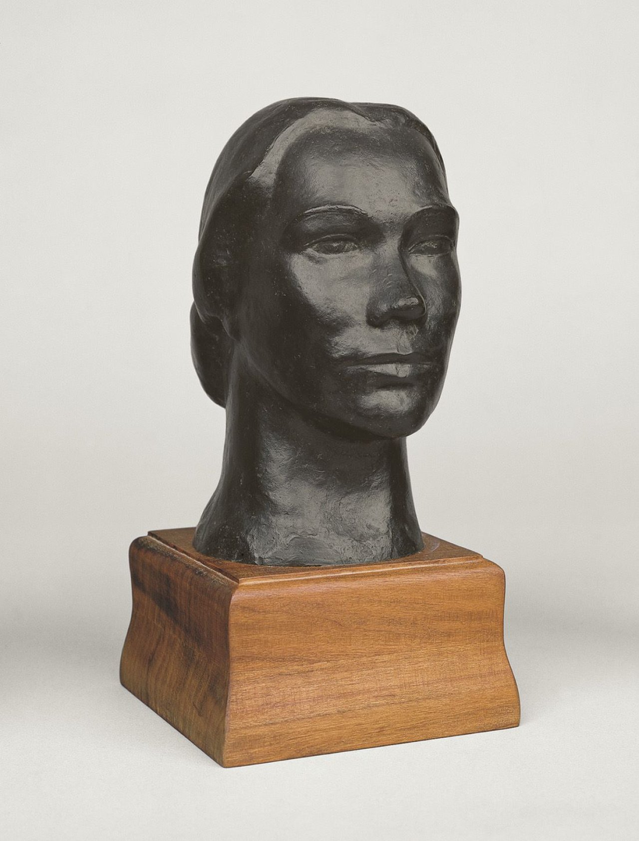 Auf diesem Bild ist das folgende Kunstwerk zu sehen: Ernst Barlach. „Bildnis Tilla Durieux III“. 1912.