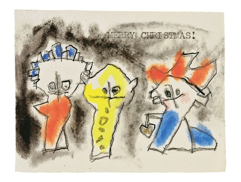 Auf diesem Bild ist das folgende Kunstwerk zu sehen: Lyonel Feininger. Ghosties („Merry Christmas“).