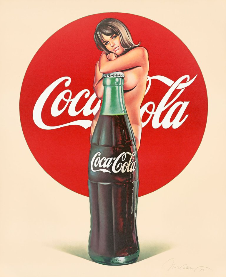 Auf diesem Bild ist das folgende Kunstwerk zu sehen: Mel Ramos. „Lola Cola“. 1972.