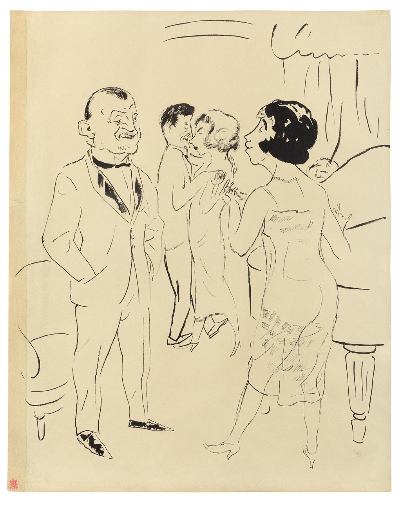 This picture shows the following artwork: George Grosz. „Tête à tête“. 1925.