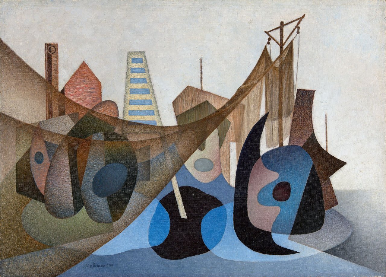 Catalog image of „Netze am Strand“. 1949
