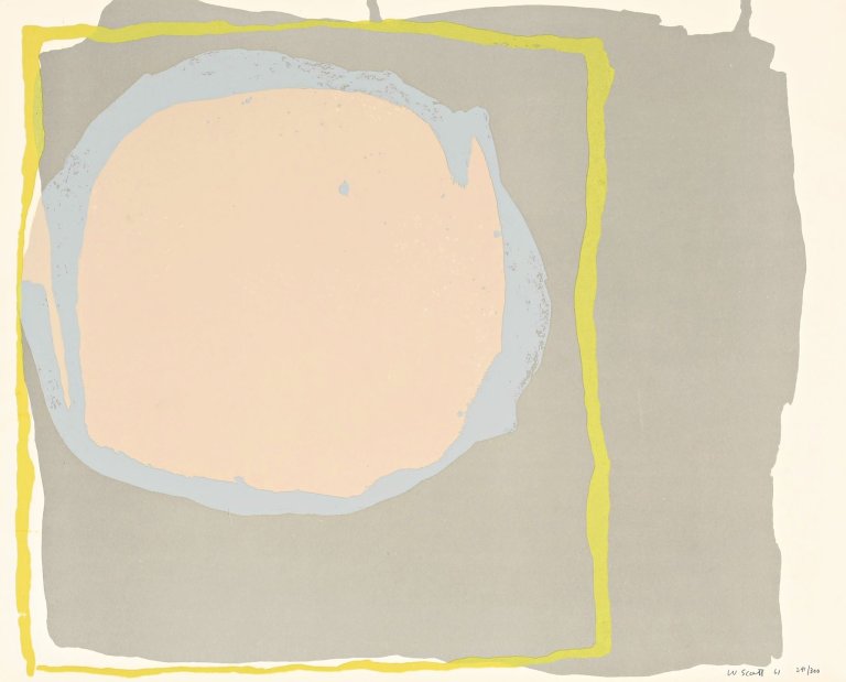 Auf diesem Bild ist das folgende Kunstwerk zu sehen: William Scott. Iona. 1961.