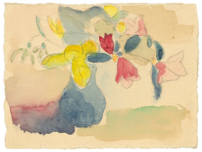 Auf diesem Bild ist das folgende Kunstwerk zu sehen: Alexej von Jawlensky. Blumenstillleben. Um 1926.