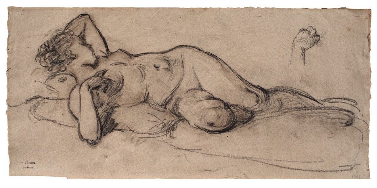 Auf diesem Bild ist das folgende Kunstwerk zu sehen: Ludwig Knaus. Bacchantin. 1879.