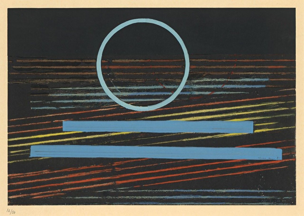 Auf diesem Bild ist das folgende Kunstwerk zu sehen: Max Ernst. „Das Meer“. 1957.