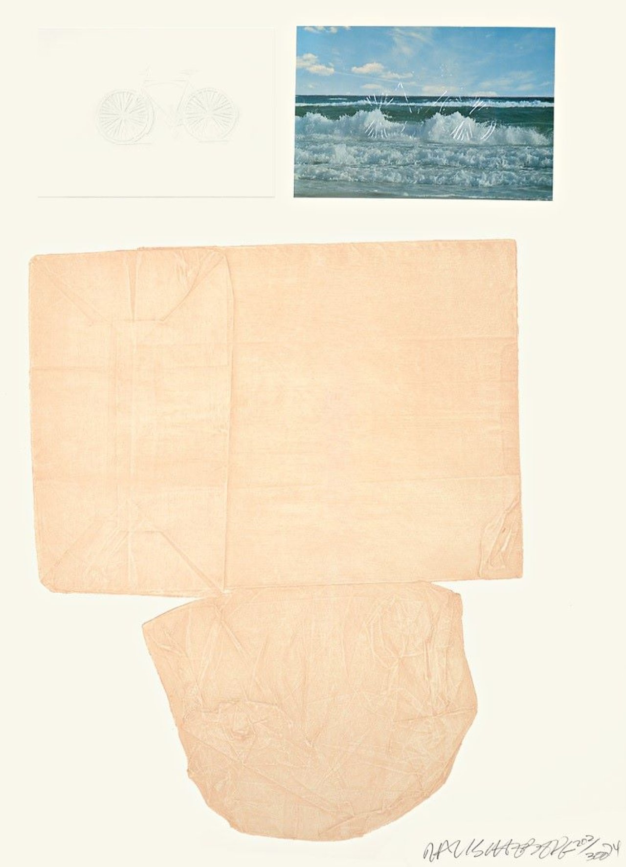 Auf diesem Bild ist das folgende Kunstwerk zu sehen: Robert Rauschenberg. „The Tramp“. 1974.