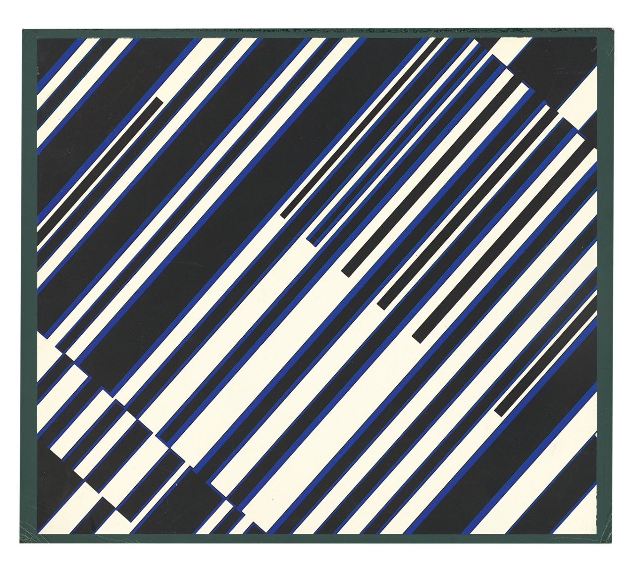Auf diesem Bild ist das folgende Kunstwerk zu sehen: Günter Fruhtrunk. „Progression“. Ende der 1960er Jahre.