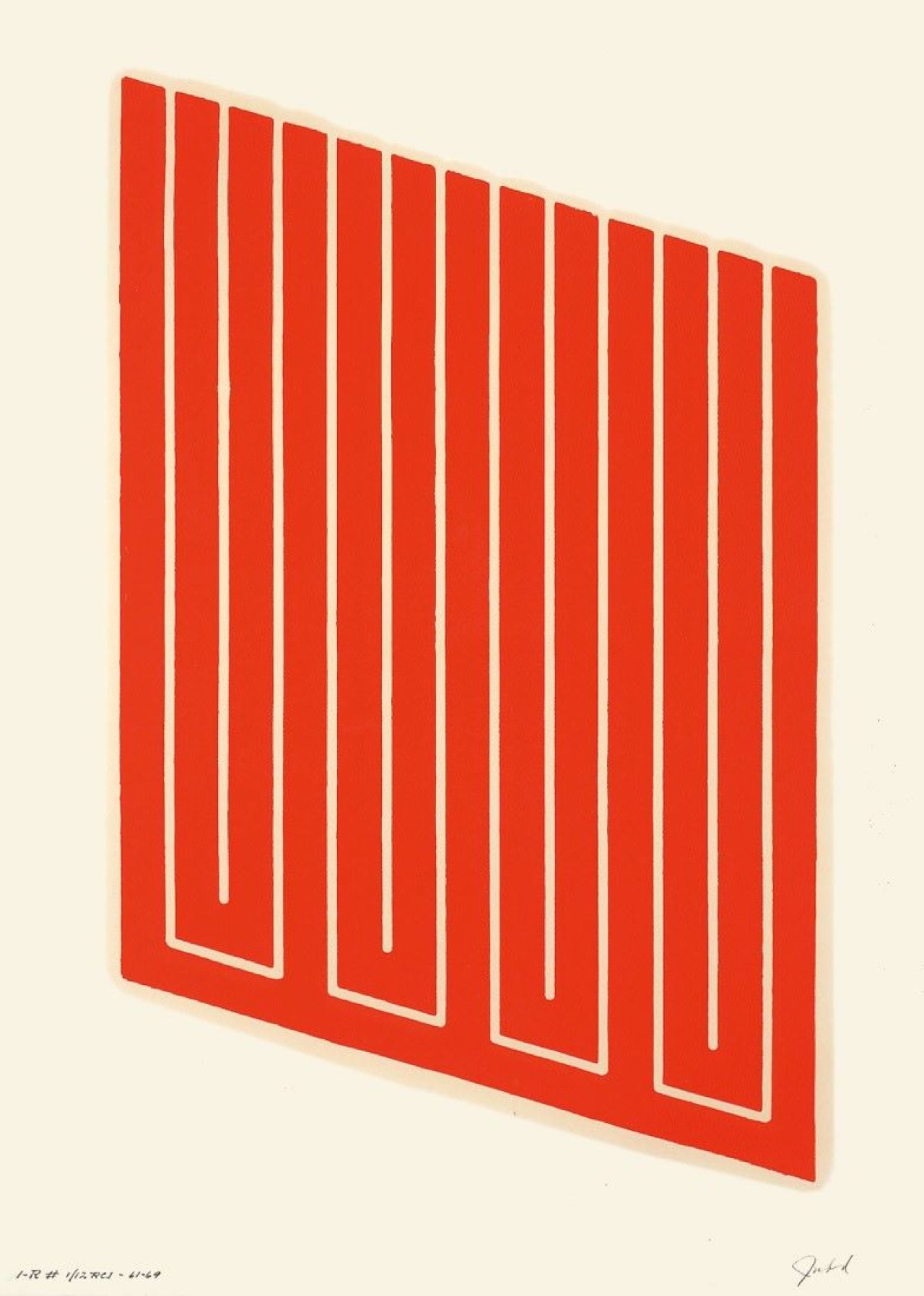 Auf diesem Bild ist das folgende Kunstwerk zu sehen: Donald Judd. „Untitled“. 1961-63/1968-69.